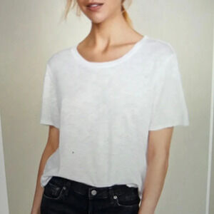 Splendid Slub Crew Tee measurements above